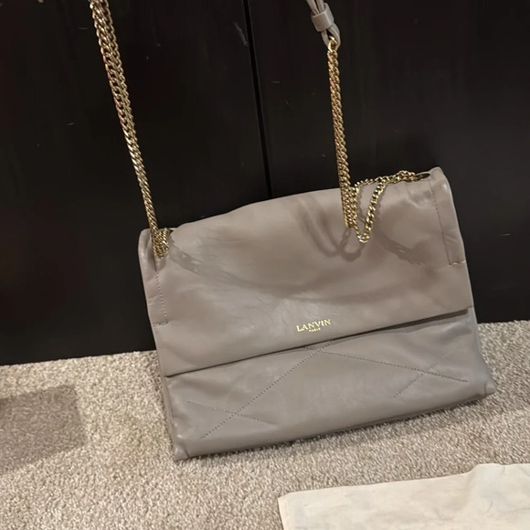 Lanvin purse with chain strap, soft leather - Picture 5 of 5